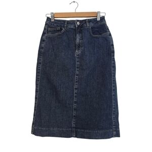 Scanlan Theodore Blue Denim Skirt stretchy